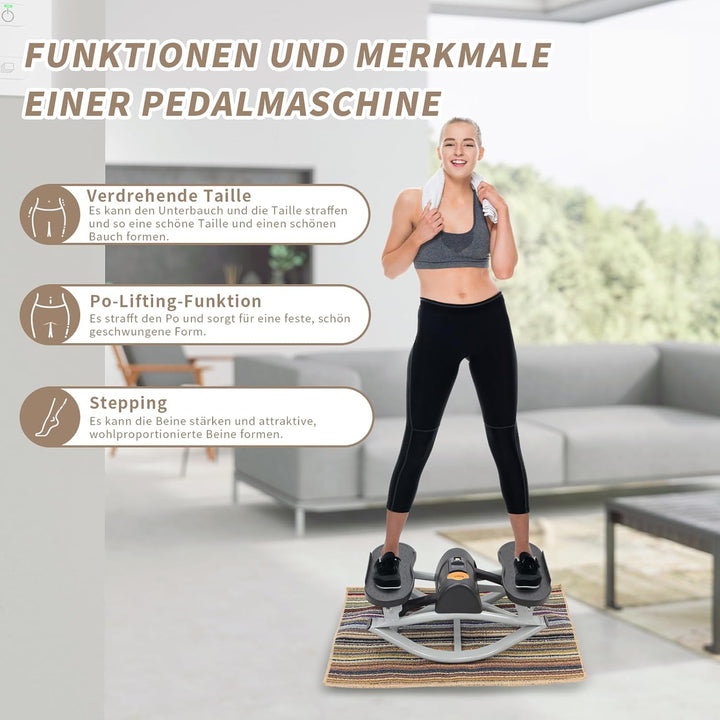 Rock Stepper, Step Rocker seitlich, Seitlich schwingender Fitness-Stepper Heimtrainingsgerät, Fitnes
