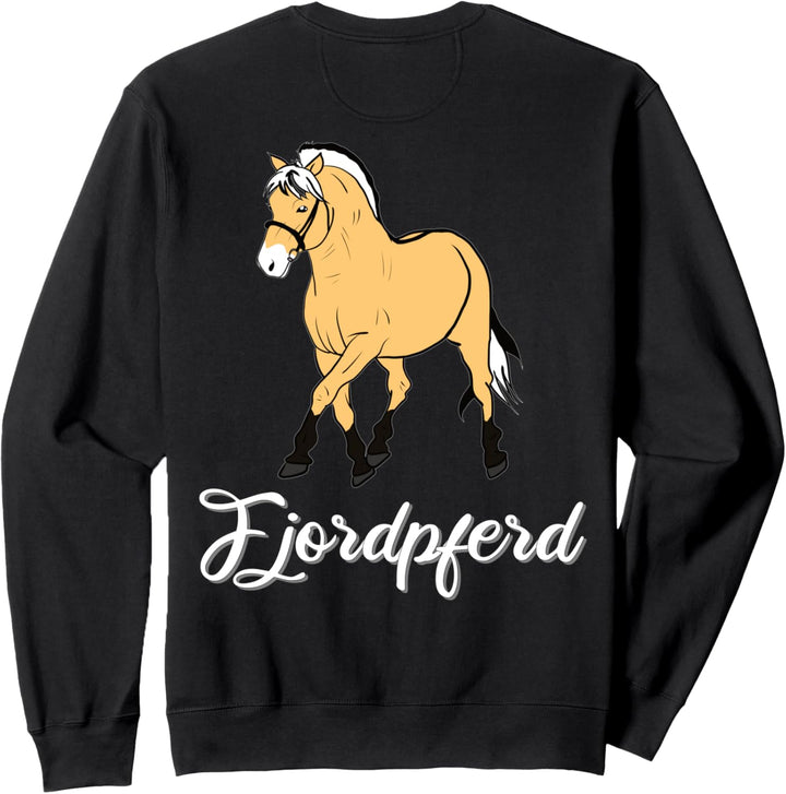 Gelbes Pferd Norwegisches Fjordpferd schönes Fjordi Reiter Sweatshirt