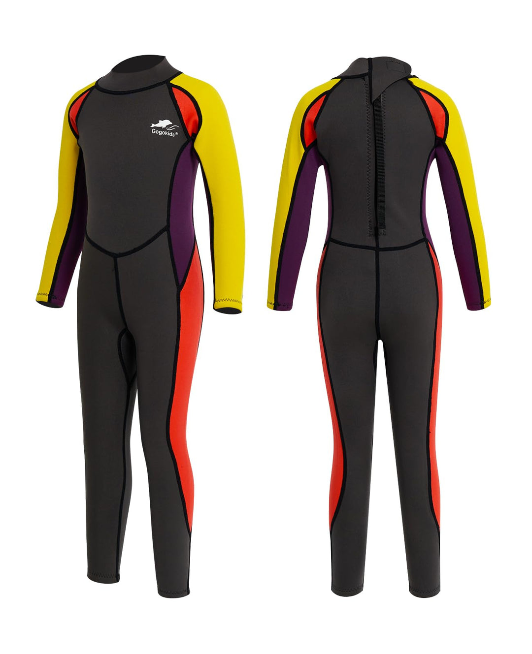 Gogokids Kinder Neoprenanzüge - Jungen Mädchen Rash Guard Einteiler Thermische Badeanzüge 2.5mm Neop