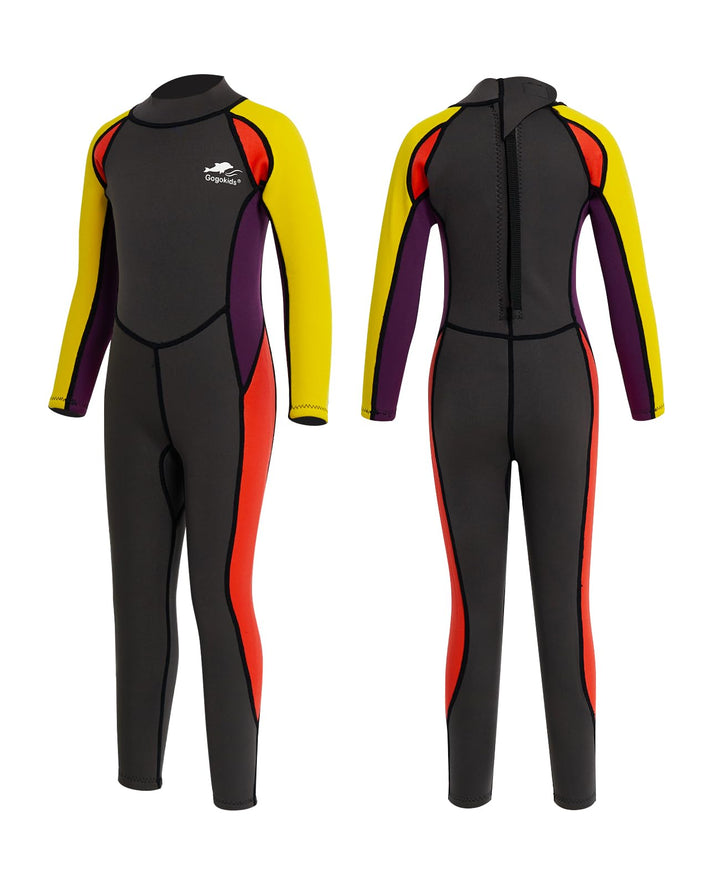 Gogokids Kinder Neoprenanzüge - Jungen Mädchen Rash Guard Einteiler Thermische Badeanzüge 2.5mm Neop