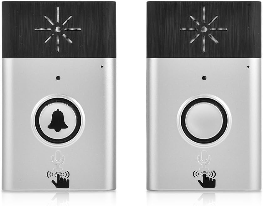 Garsent Wireless Gegensprechanlage Türklingel, Funk Türklingel Kabellose Hausklingel mit 200m Reichw