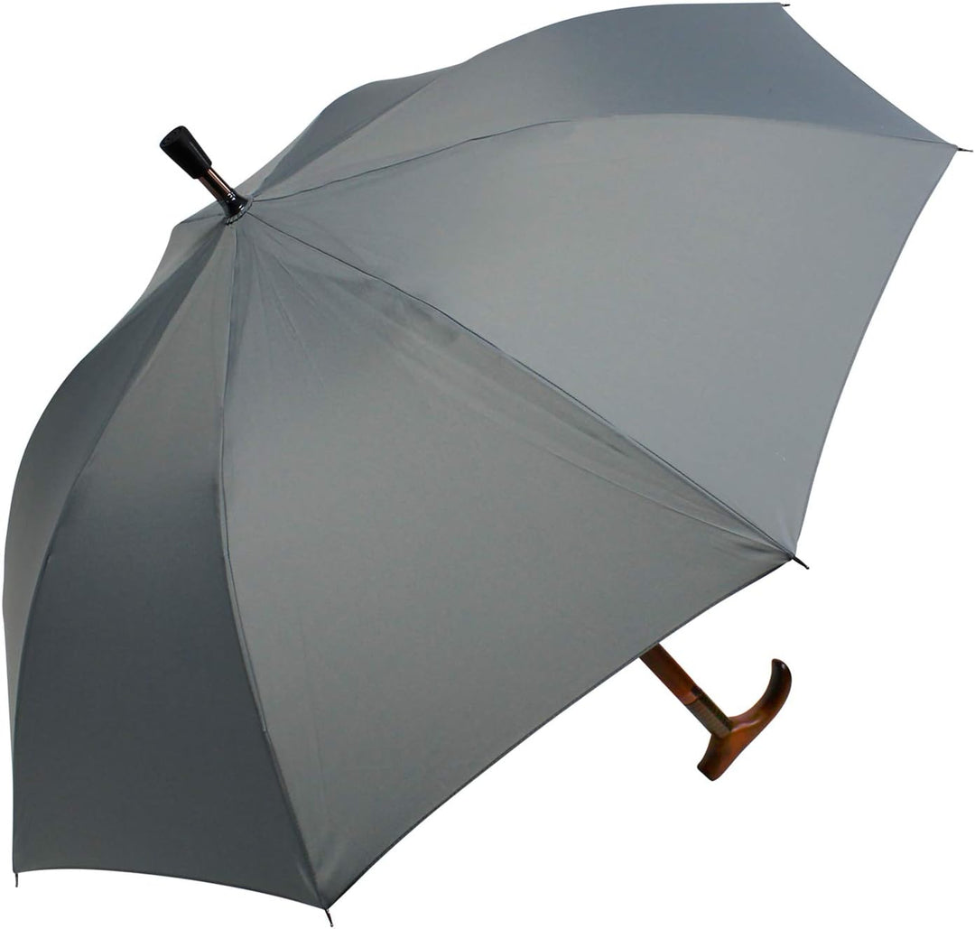 iX-brella Stützschirm höhenverstellbar mit Holzgriff - grau, Grau