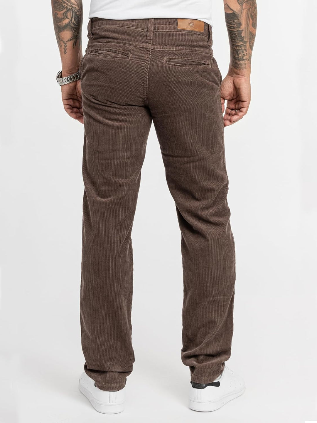 Rock Creek Herren Cord Hose Regular Fit Chino Hose RC-2156 29W / 30L Mocca, 29W / 30L Mocca