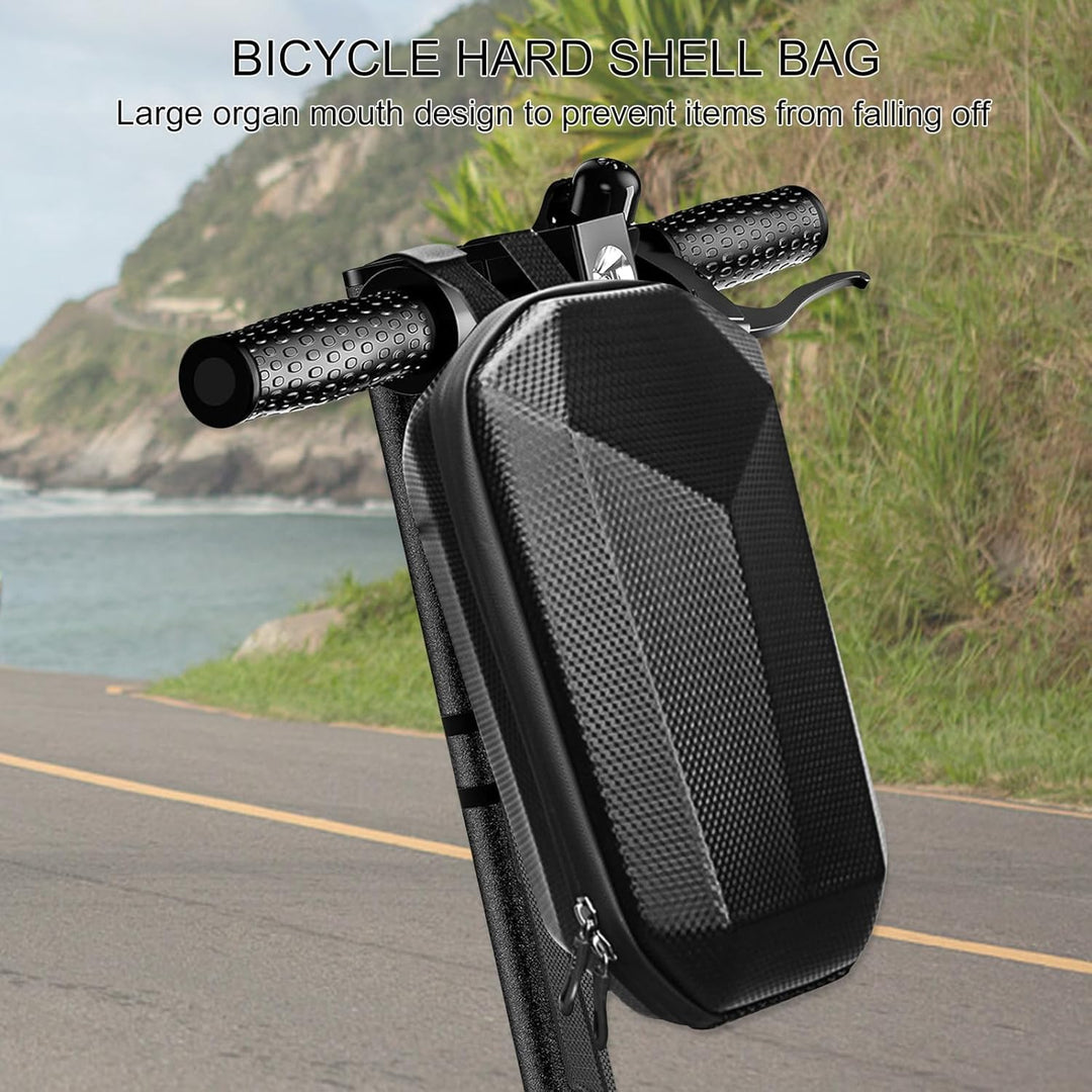 4L E Scooter Tasche für Roller wasserdichte Rollertasche Grosser Kapazität Lenkertasche Schwarz Vord