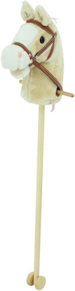 Sweety Toys 10530 Steckenpferd Hobby Horse Champagne mit Funktion Gewieher und Galoppgeräusch