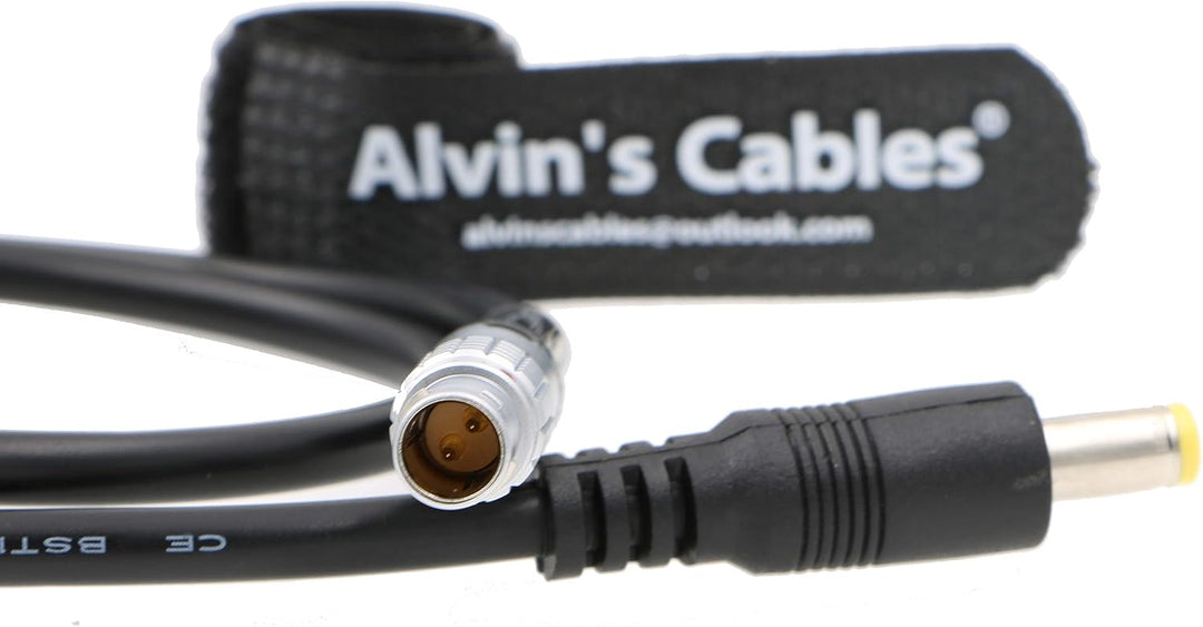 Alvin's Cables 2 Pin Stecker auf DC Adapter Stromkabel für Teradek Bond 45CM Gerade 2pin Gerade DC,