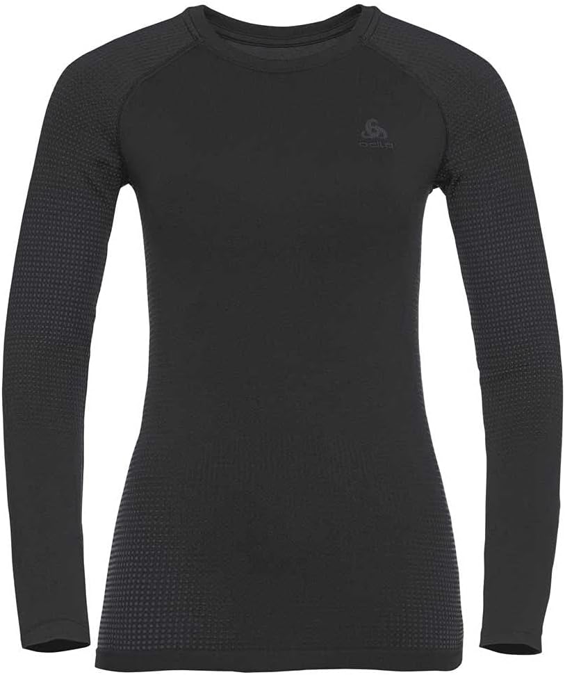 Odlo Damen Performance Warm Eco_196191 Funktionsunterwäsche Langarm Shirt S Black - New Odlo Graphit