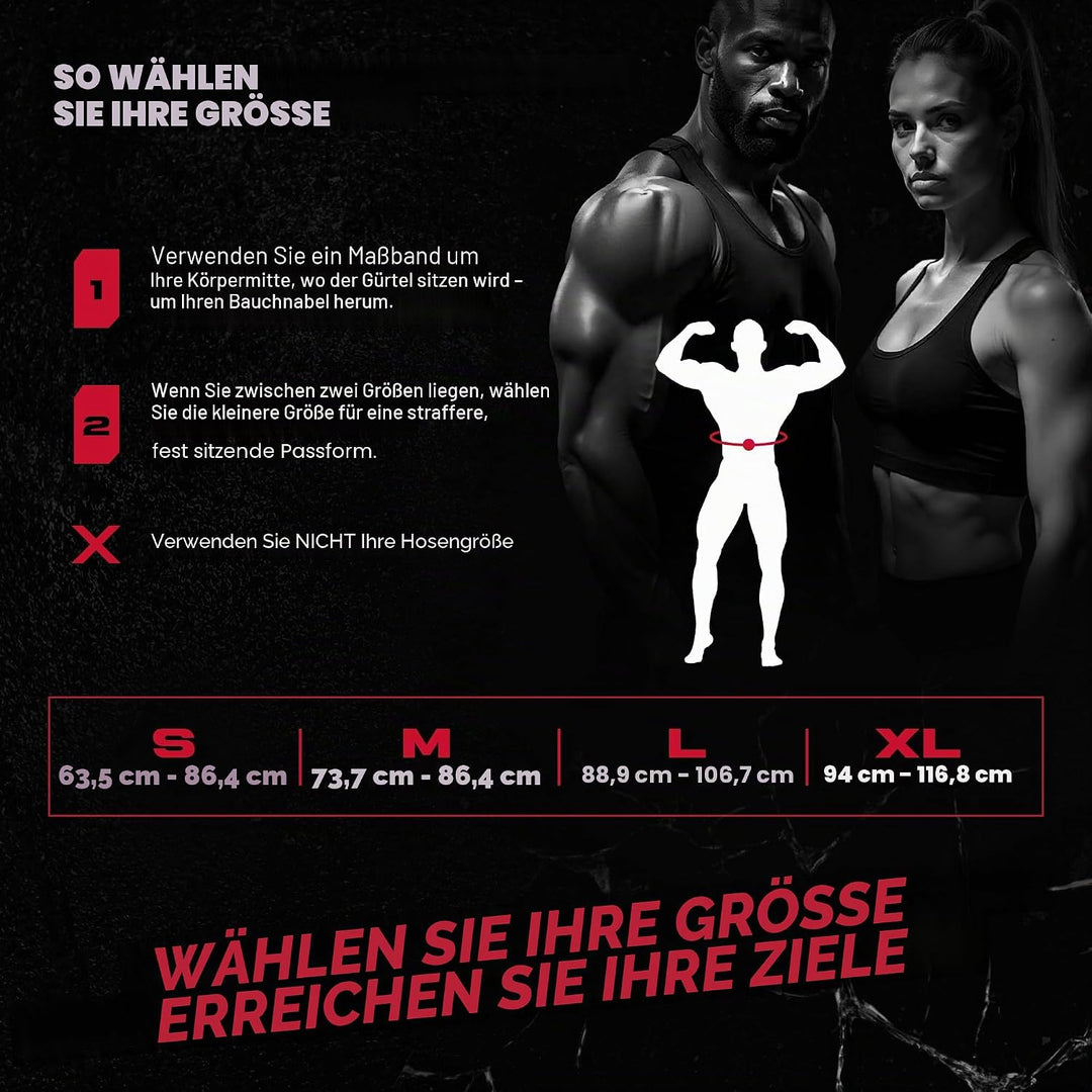Beast Gear Gewichthebergürtel - Leder 10mm Gepolstert Gym Gürtel Herren, Trainingsgürtel für Klimmzu