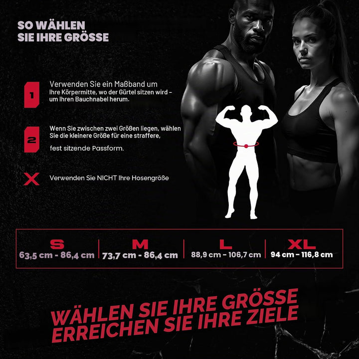 Beast Gear Gewichthebergürtel - Leder 10mm Gepolstert Gym Gürtel Herren, Trainingsgürtel für Klimmzu