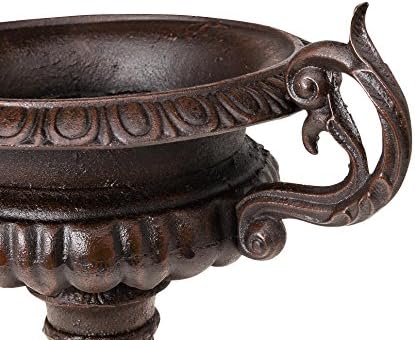 aubaho Nostalgie Amphore Pflanzkübel Blumentopf Blumenkübel Gusseisen antik Stil braun