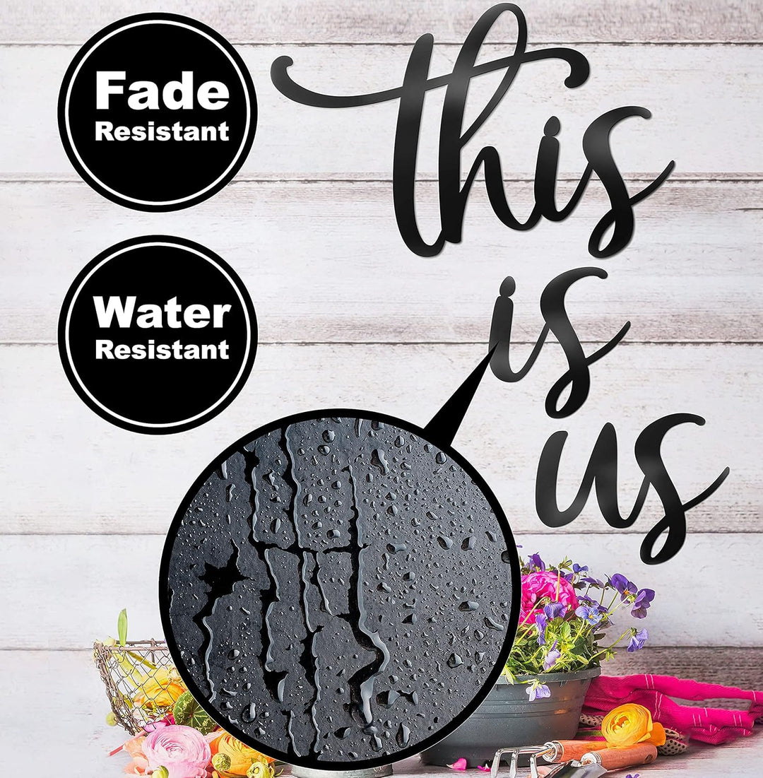 Vivegate This Is Us Wanddekoration - This Is Us Schilder Home Decor Metalldekorationen für Zimmer Gr