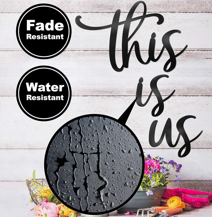 Vivegate This Is Us Wanddekoration - This Is Us Schilder Home Decor Metalldekorationen für Zimmer Gr