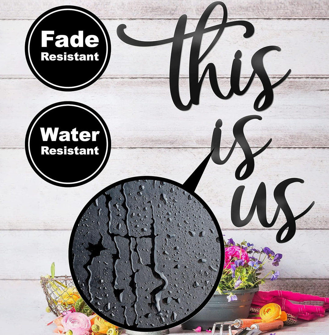 Vivegate This Is Us Wanddekoration - This Is Us Schilder Home Decor Metalldekorationen für Zimmer Gr
