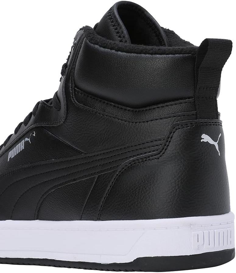 PUMA Unisex Caven 2.0 Mid WTR Sneaker 38.5 EU Puma Black Puma Silver Puma White, 38.5 EU Puma Black