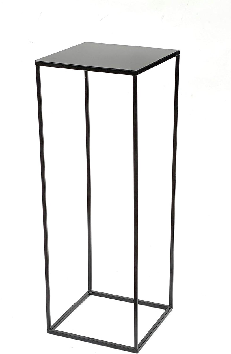 DanDiBo Blumenhocker Metall Schwarz Eckig Höhe 82 cm Blumenständer Beistelltisch 434 Blumensäule Mod