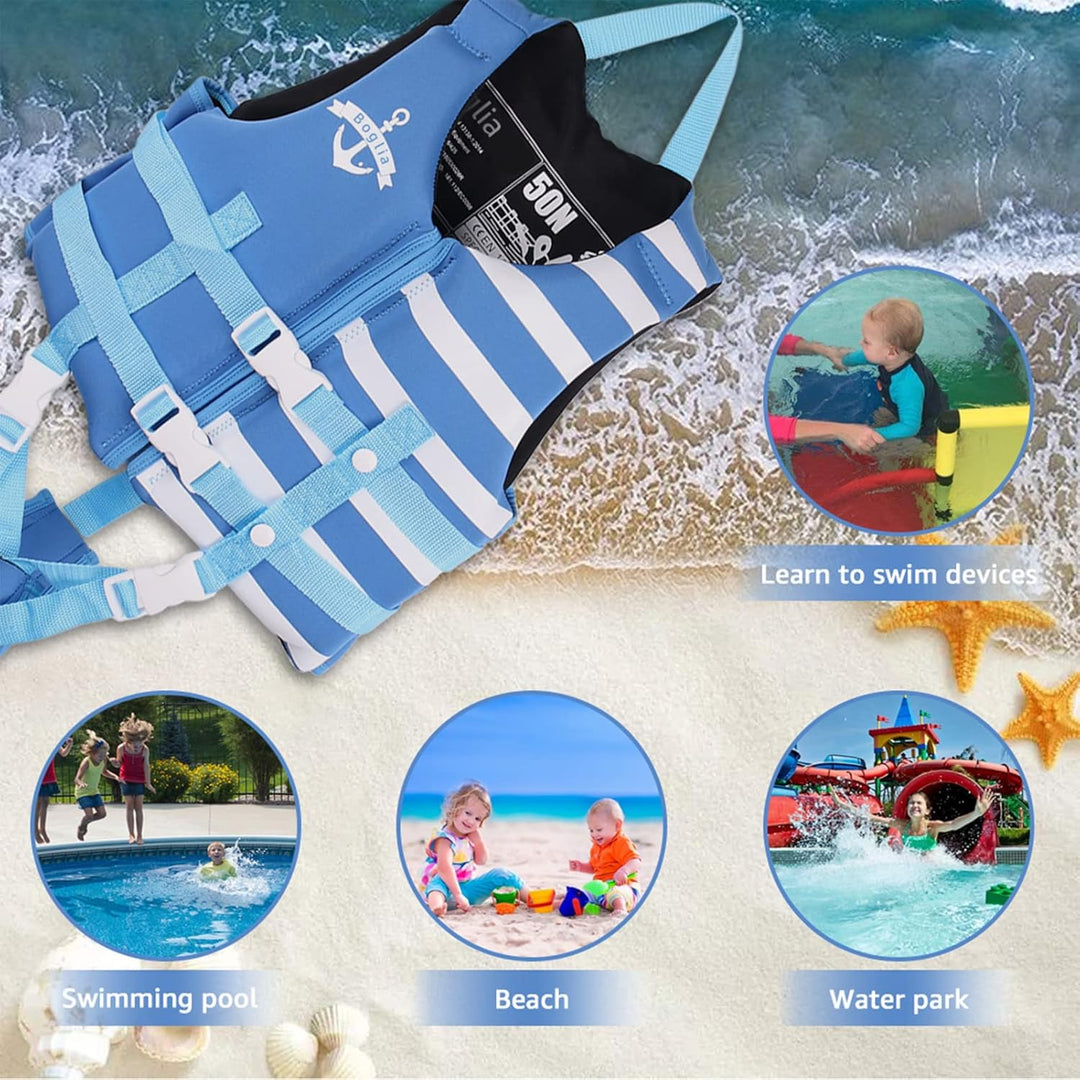 PROTAURI Kinder Schwimmerjacke - Jungen Mädchen Neopren Schwimmen Jacke Kleinkind Schwimmen Lernen B