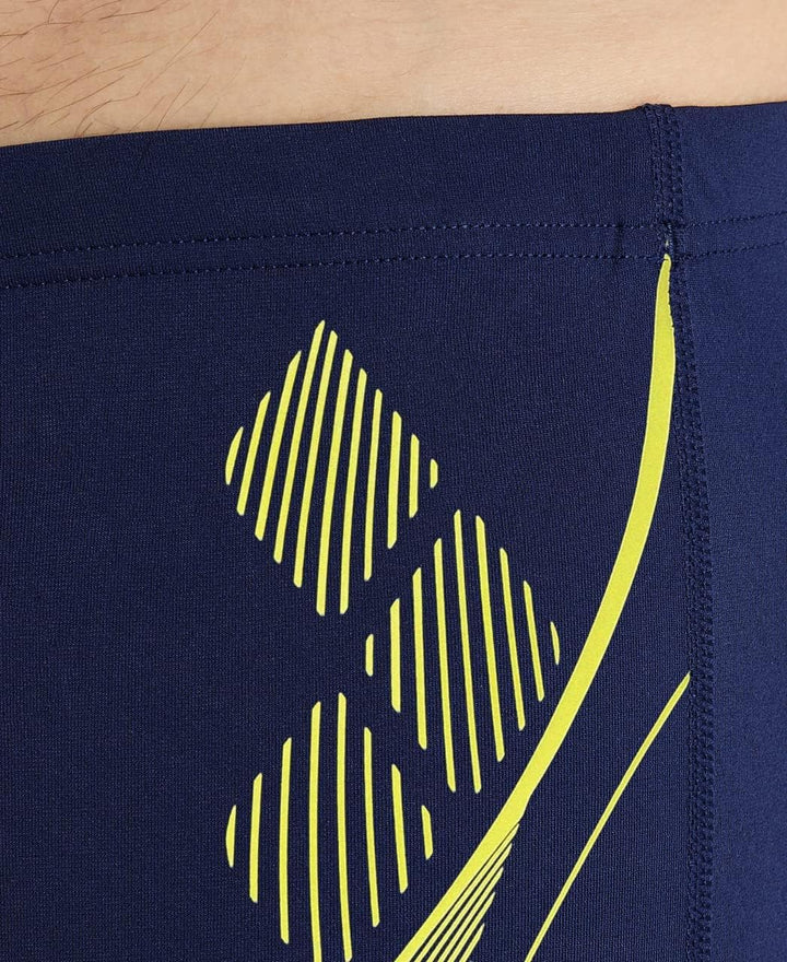 ARENA Herren Men's Swim Short Graphic Badehosen Shorts (1er Pack) 4 Navy-soft Green, 4 Navy-soft Gre
