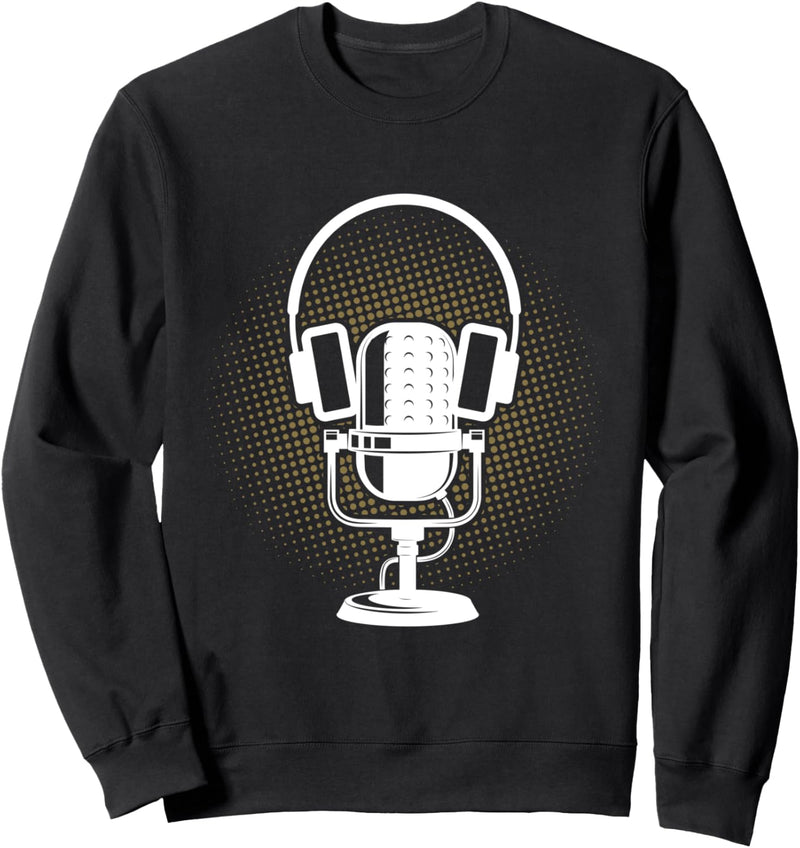 Mikrofon Kopfhörer Amamteurfunk Geschenk Sweatshirt