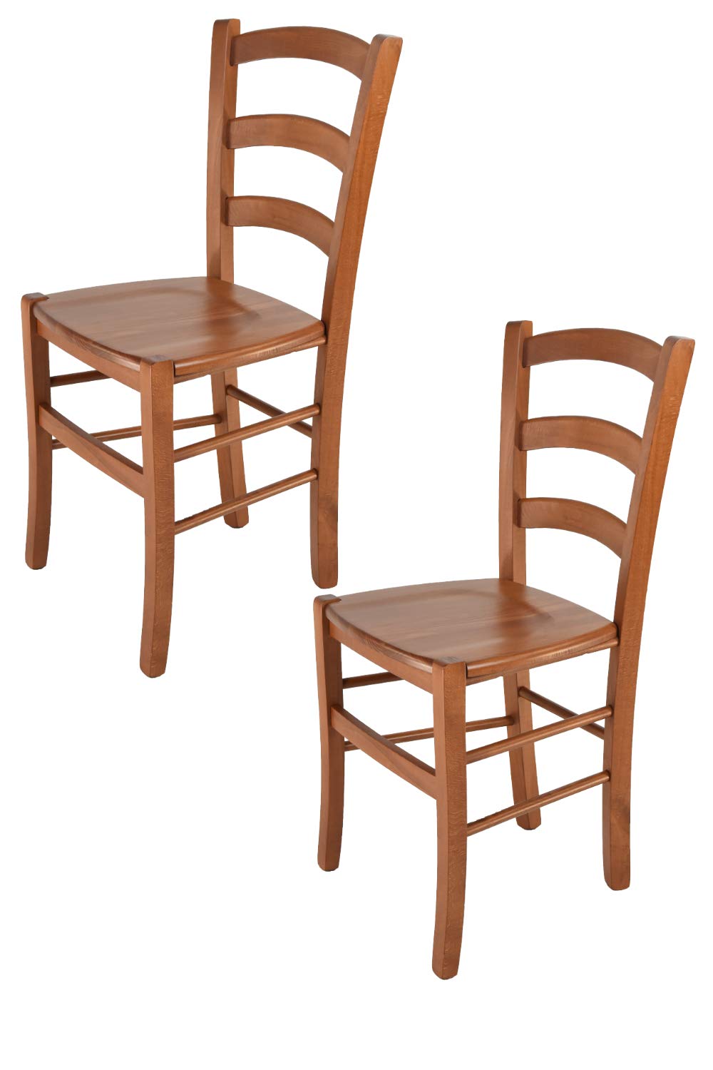 t m c s Tommychairs - 2er Set Stühle Venice für Küche und Esszimmer, robuste Struktur aus lackiertem
