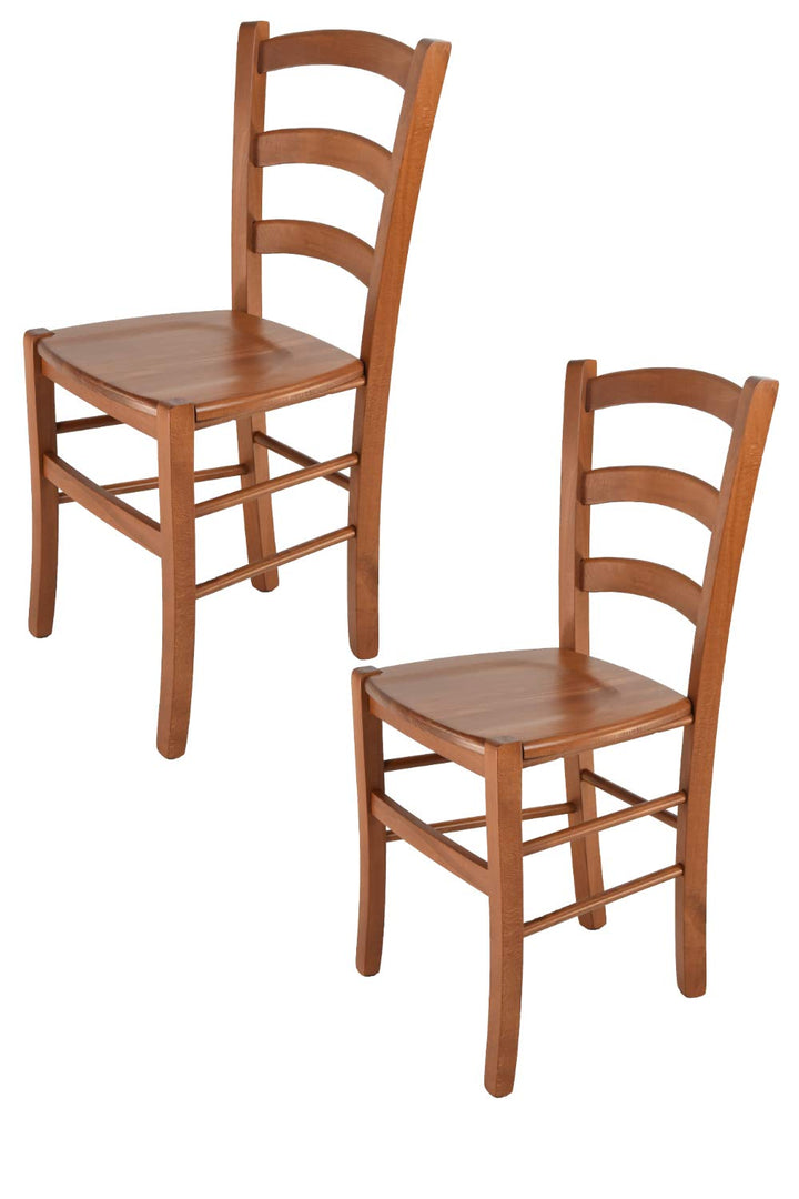 t m c s Tommychairs - 2er Set Stühle Venice für Küche und Esszimmer, robuste Struktur aus lackiertem
