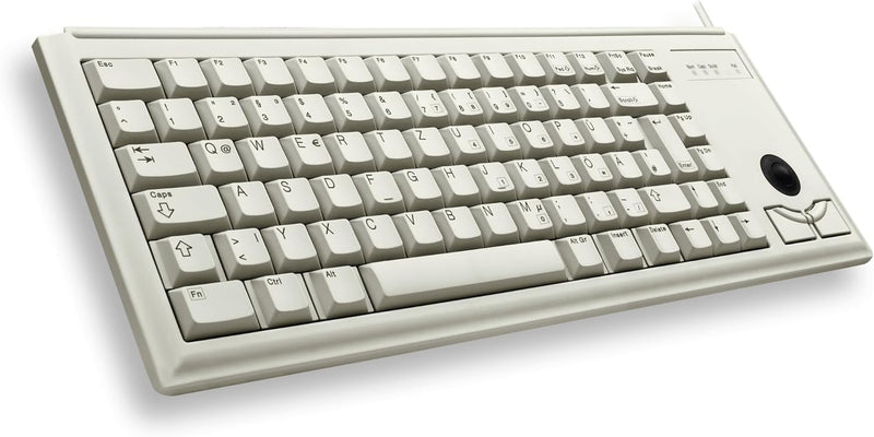 CHERRY Compact-Keyboard G84-4400, Internationales Layout, QWERTY Tastatur, kabelgebundene Tastatur,