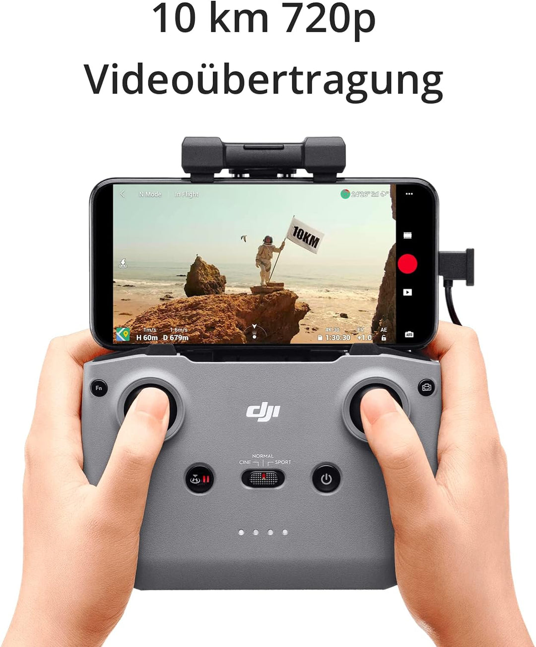 DJI Mini 2 - Ultraleichter und faltbarer Drohnen-Quadkopter, 3-Achsen-Gimbal mit 4K-Kamera, 12MP Fot