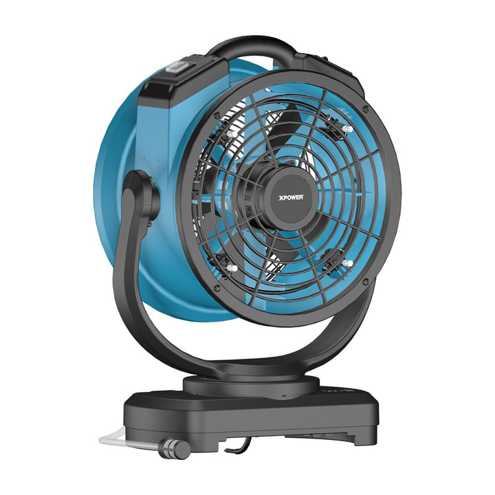 XPower Misting Fan Outdoor Cooling Oscillating Heavy Duty Powerful High Velocity Ideal for Camping,