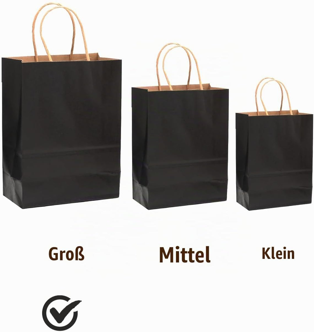 Gcardist Grosse 32Pcs Kraftbeutel Mit Griffen 33x26x13cm Geschenktaschen 16 Verschiedene Senior Farb