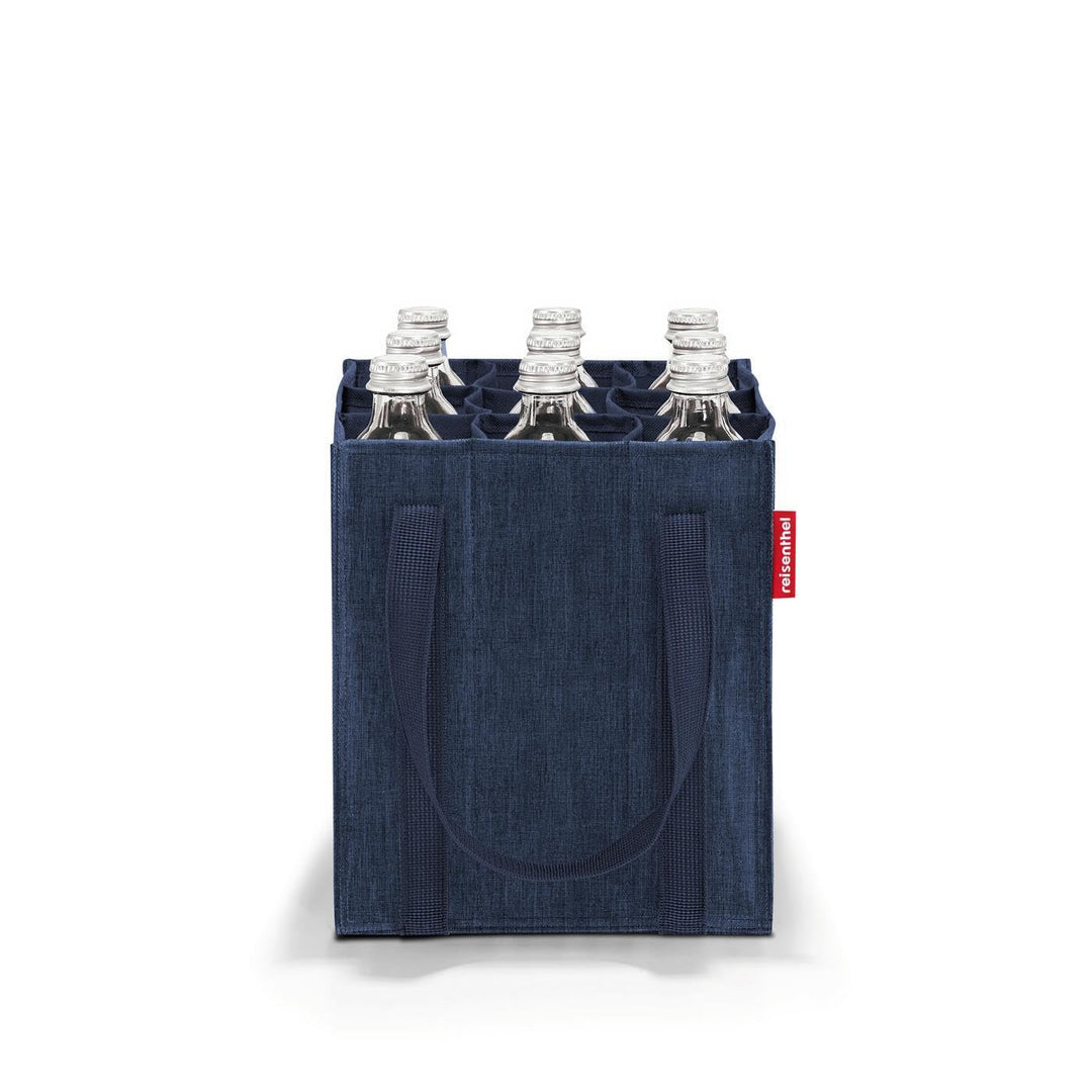 reisenthel bottlebag twist navy - 9 Fächer, einfaches Recycling der Flaschen, Tragegurte, Twist Navy