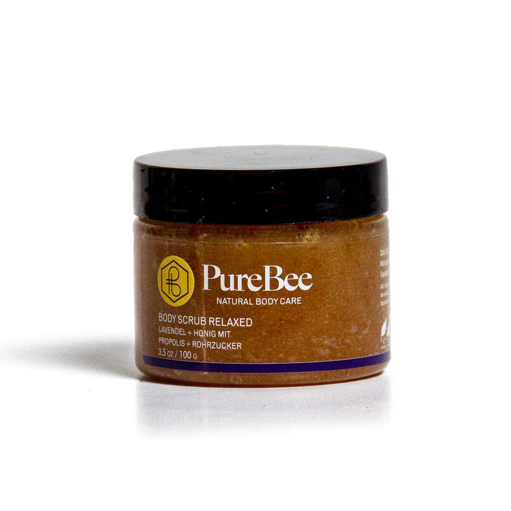 Lavendel Körperpeeling mit Bienenwachs, Propolis & Honig | "Hi, I'm Relaxed!" | 2-in-1 Body Scrub: R