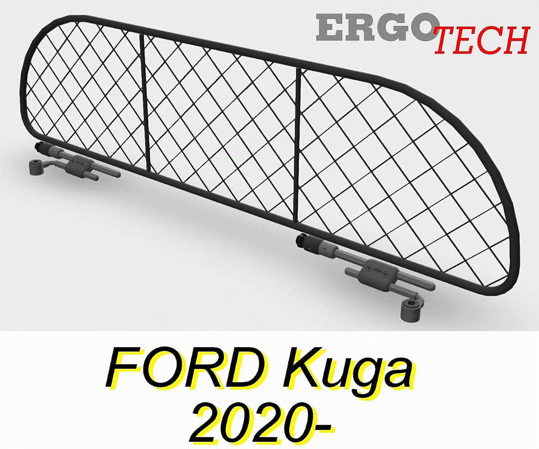 ERGOTECH Trennnetz Trenngitter Hundegitter für Ford Kuga (ab BJ 2020) RDA65-XS8