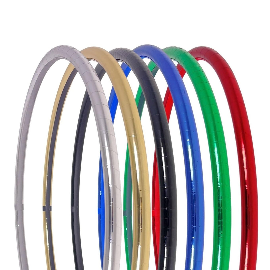 Zirkus Hula Hoop, Metallic Farben, Ø70/75/80/85/90cm Rot Ø75cm, Rot Ø75cm