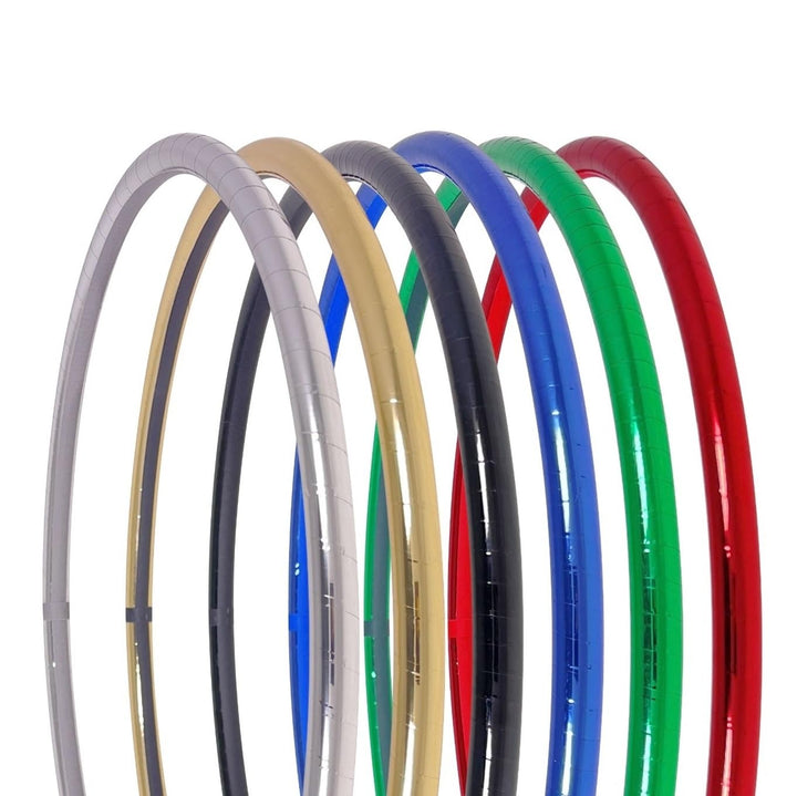 Zirkus Hula Hoop, Metallic Farben, Ø70/75/80/85/90cm Rot Ø75cm, Rot Ø75cm