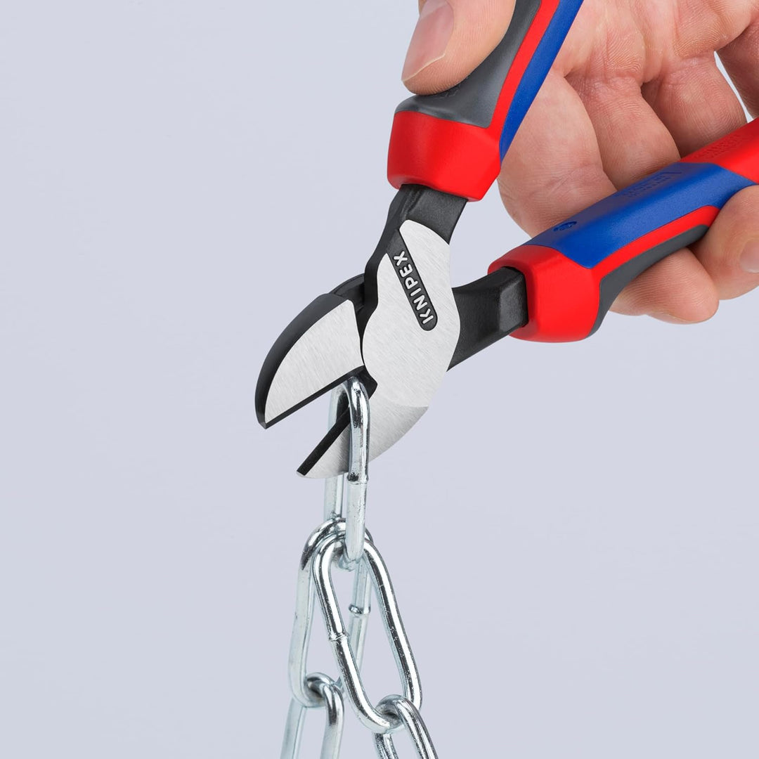 Knipex Kraft-Seitenschneider schwarz atramentiert, mit Mehrkomponenten-Hüllen 200 mm 74 02 200 atram