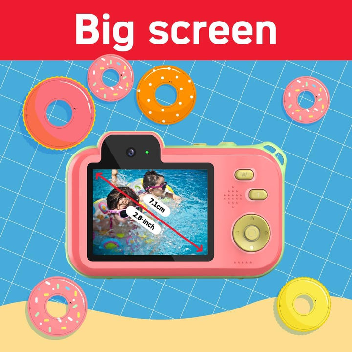 AgfaPhoto Realikids Cam Waterproof 2 – Kinderkamera, wasserdicht, 12 MP, HD-Video, Selfiemodus, Filt