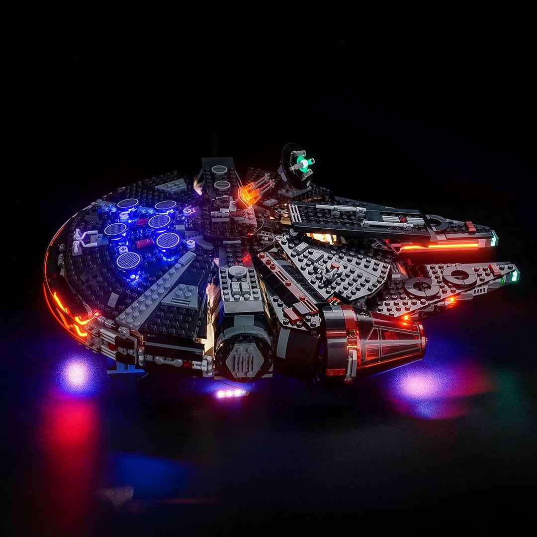 LocoLee Licht Set Compatible with Lego 75389 Dunkler Millennium Falke, Nur Lichter Set - Kein Modell