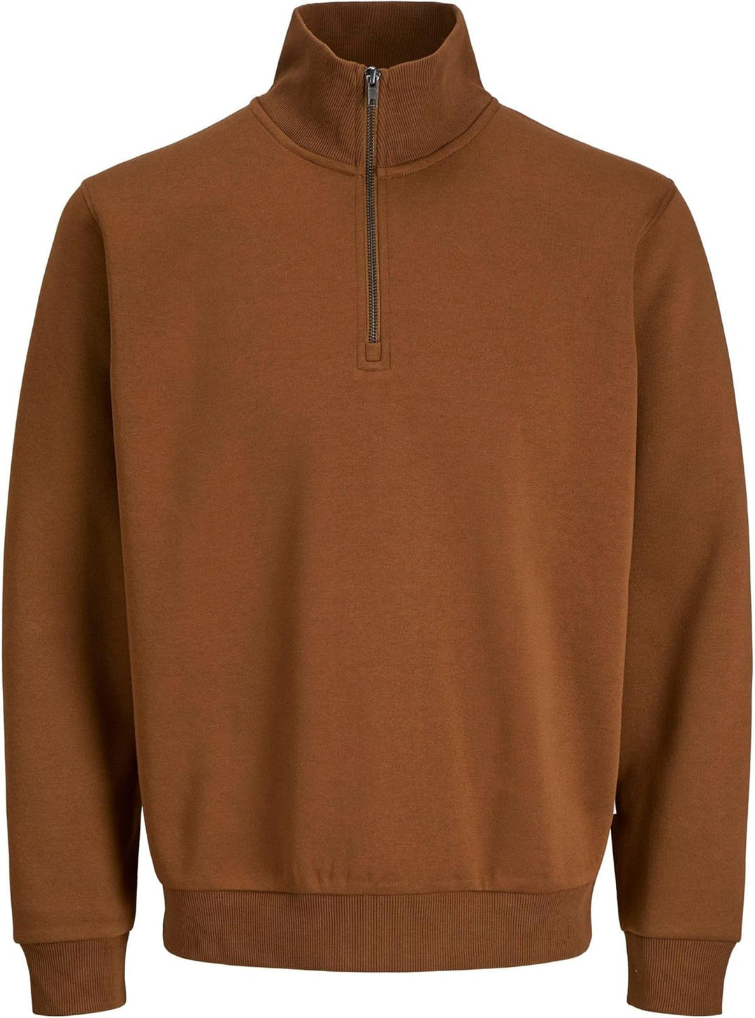 JACK & JONES Male Strickjacke mit Viertelreissverschluss Einfarbig Strickjacke mit Viertelreissversc