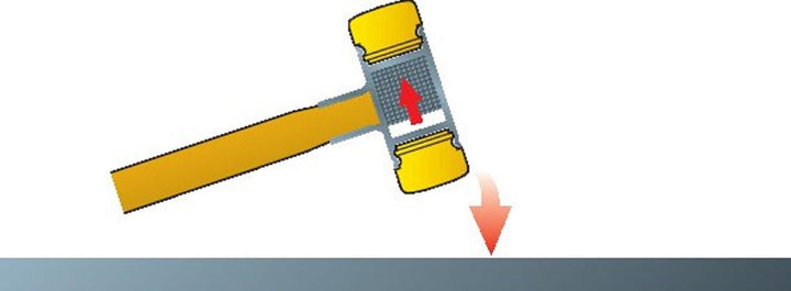 Wiha Schonhammer rückschlagfrei mit Hickory-Holzstiel (02096) 45 mm, 45 mm