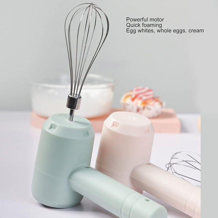 Topyond Kabellose Elektrischer Handmixer, 20W Automatischer Handbesen, Wiederaufladbarer USB Kabello