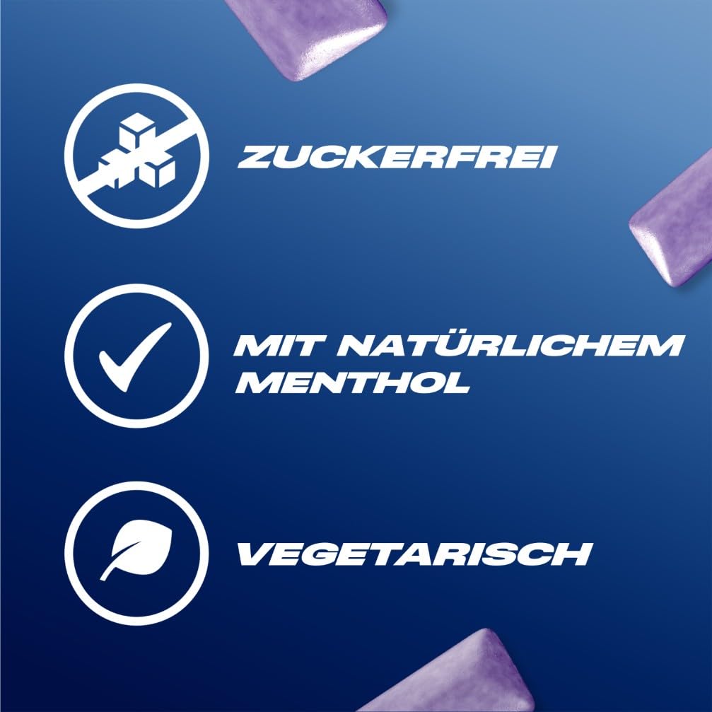 Airwaves Cool Cassis, Zuckerfreie Kaugummi-Dose, Mit Menthol Frische, 6 Dosen mit je 50 Dragees Cool
