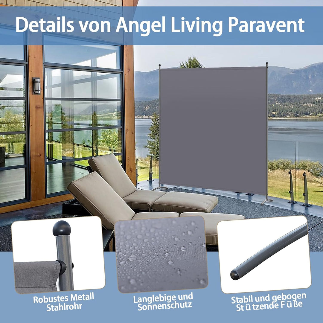Angel Living Paravent 1 Teilig,Trennwand Raumteiler Paravent Raumteiler Innen Sichtschutz Wandschirm