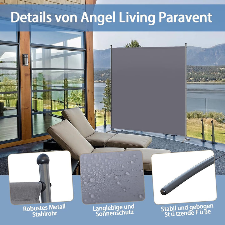 Angel Living Paravent 1 Teilig,Trennwand Raumteiler Paravent Raumteiler Innen Sichtschutz Wandschirm