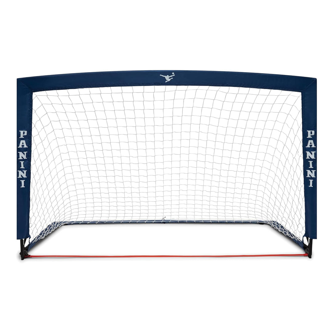 Panini Tragbares Pop-up-Fussballtor mit Tragetasche - 120 x 76 x 76 cm - Football Blue Kollektion
