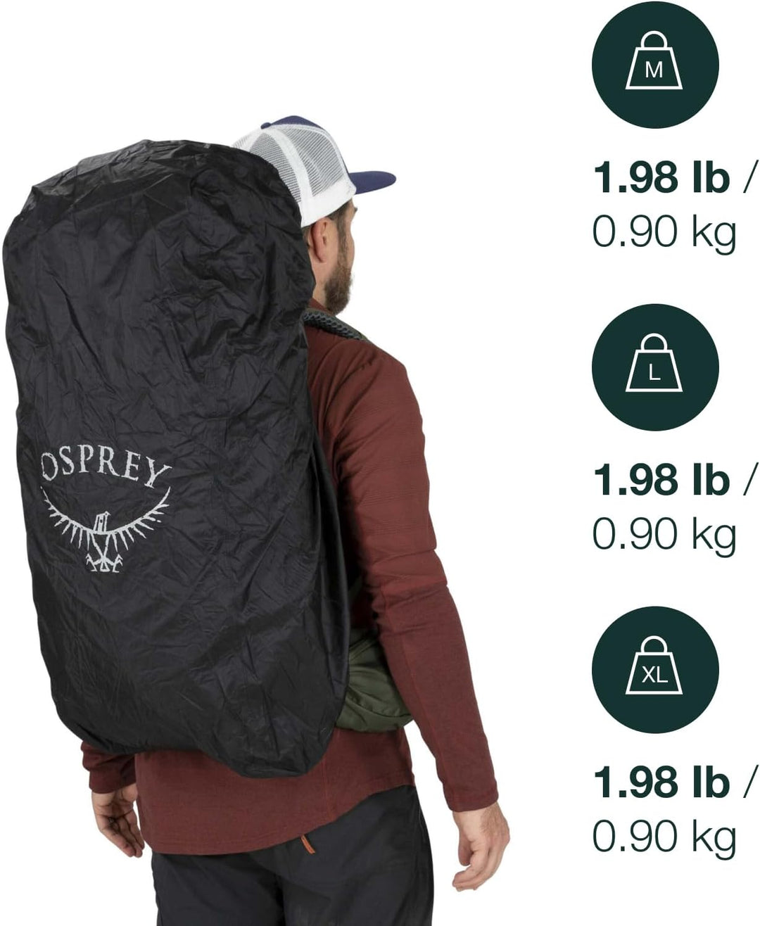 Osprey Ultraleichter Regenschutz L 50-75L