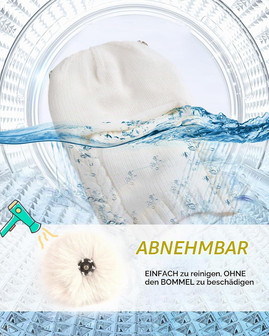 FURTALK Kleinkind Baby SchalMütze warm gefüttert Kinder Strickmütze Pom Pom Wintermütze für Mädchen