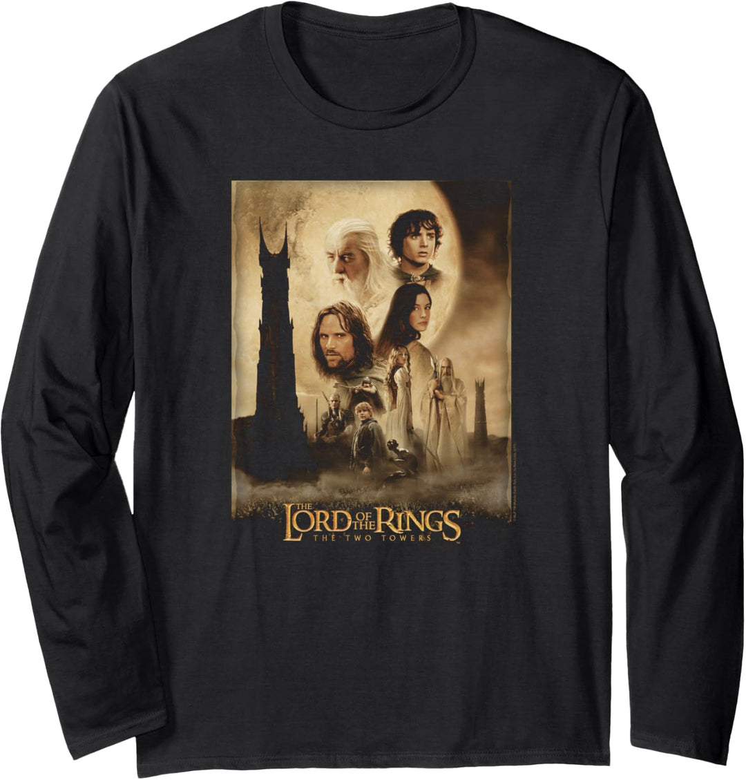 Lord of the Rings Two Towers Poster Langarmshirt