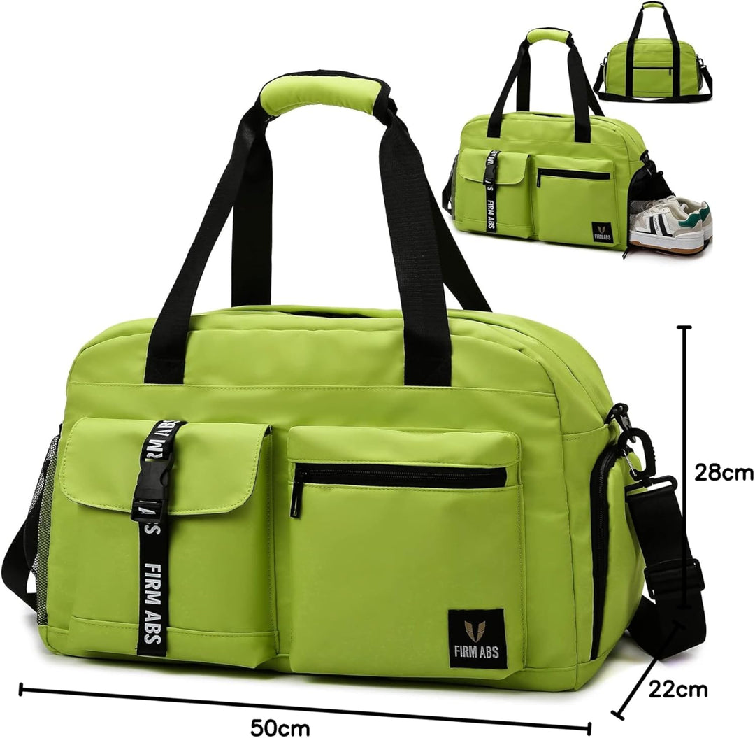 Sporttasche Damen Herren, Reisetasche mit Schuhfach, Trainingstasche mit Nassfach, wasserdichte Week