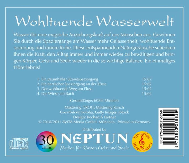 Wohltuende Wasserwelt (Spaziergänge am Wasser), Audio-CD
