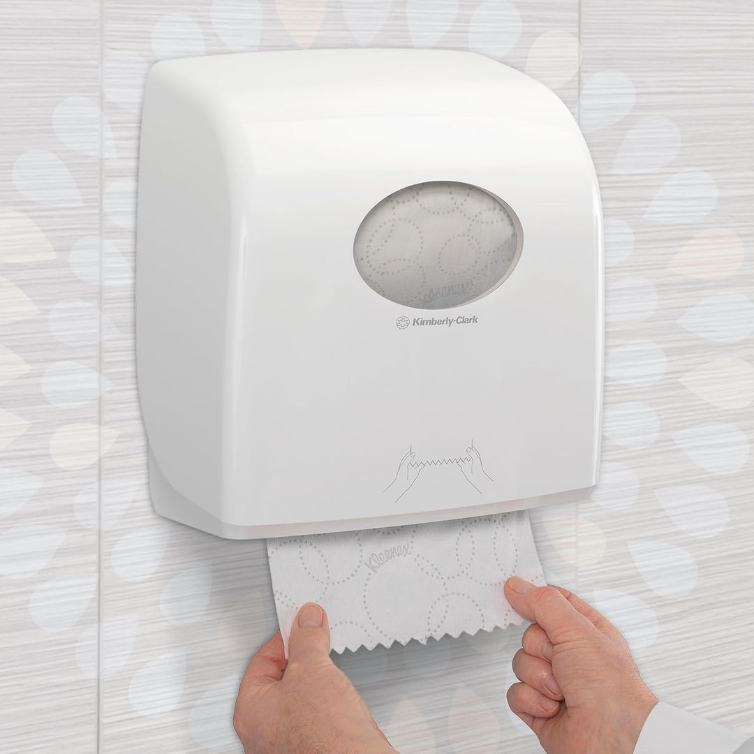Kleenex Ultra Slimroll Rollenpapiertücher 6781 – 2-lagige Rollenhandtücher – 6 x 100 m weisse Rollen