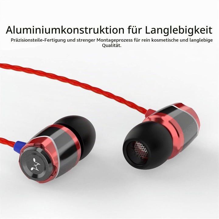 SoundMAGIC E10C Kabelgebundene Kopfhörer mit Mikrofon, HiFi-Stereo-Ohrhörer, geräuschisolierende In-